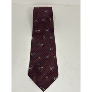 Valentino, Men's Cravette Vintage Necktie, Made In‎ Italy, Red/Navy & Floral